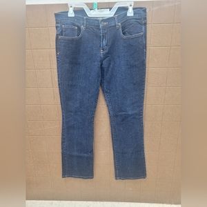 Abercrombie&Fitch Emma Perfect Stretch 5pocket Zip Fly Dark Wash Jean 12R 31/33